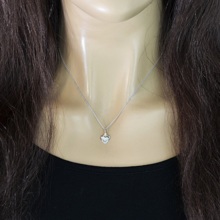 GOLDIE Diamantový náhrdelník srdiečko LNL286.ZO