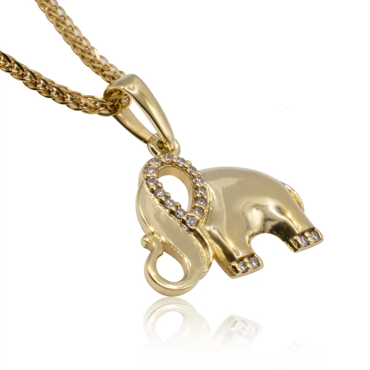 GOLDIE Diamantový prívesok sloník KPE025.OD GOLDIE Diamantový prívesok sloník KPE025.OD