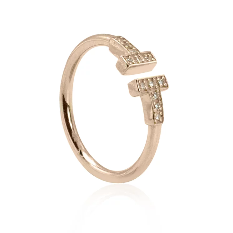 GOLDIE Diamantový prsteň Gencelina rose LRG652.W GOLDIE Diamantový prsteň Gencelina rose LRG652.W