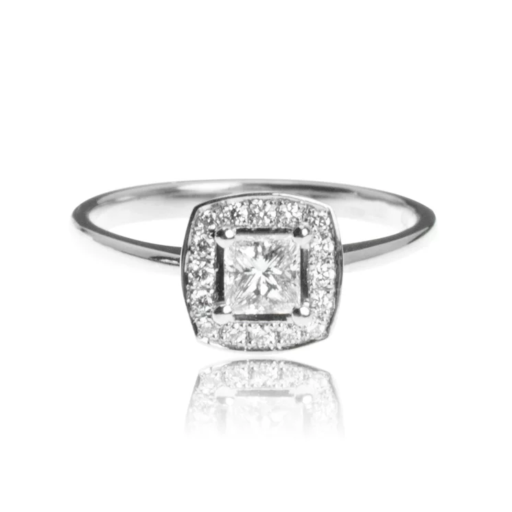 GOLDIE Diamantový prsteň Princess white LRG534.OD GOLDIE Diamantový prsteň Princess white LRG534.OD
