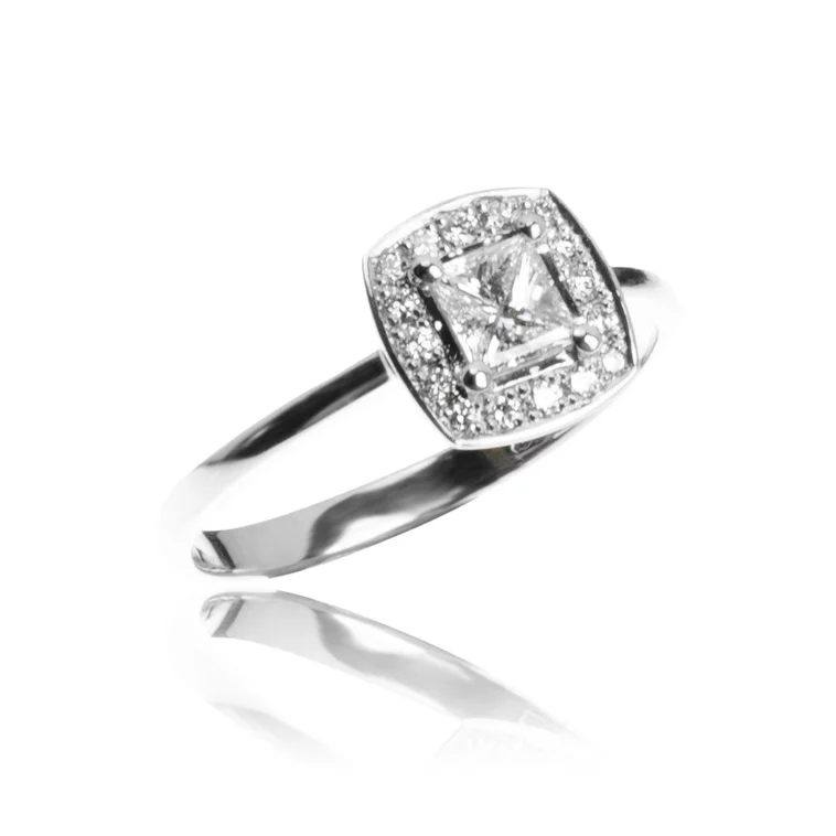 GOLDIE Diamantový prsteň Princess white LRG534.OD GOLDIE Diamantový prsteň Princess white LRG534.OD