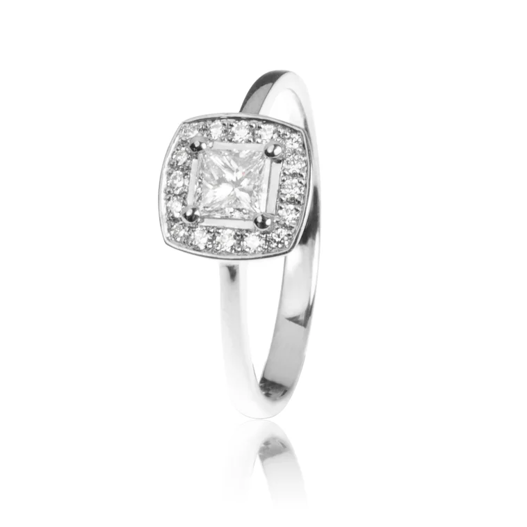 GOLDIE Diamantový prsteň Princess white LRG534.OD GOLDIE Diamantový prsteň Princess white LRG534.OD