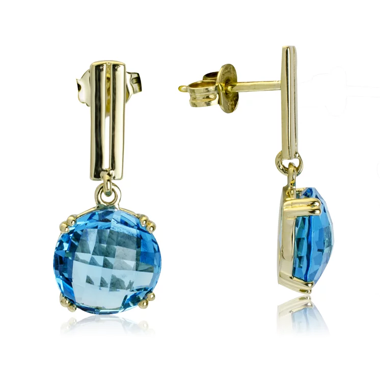 GOLDIE Zlaté náušnice Ice blue LEA1153.ST GOLDIE Zlaté náušnice Ice blue LEA1153.ST