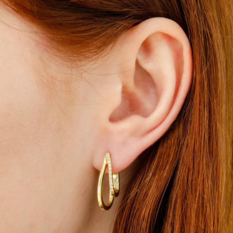 GOLDIE Zlaté náušnice s diamantmi LEA172.ALB GOLDIE Zlaté náušnice s diamantmi LEA172.ALB