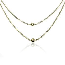 GOLDIE Zlatý dvojitý náhrdelník Fanette LNL238.SP