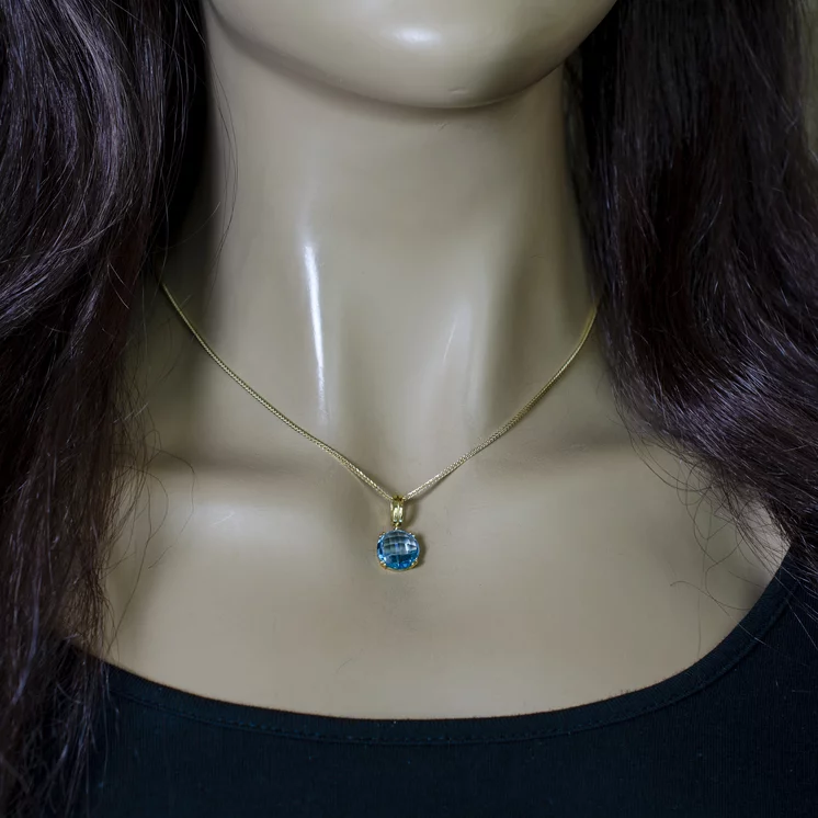 GOLDIE Zlatý prívesok Ice blue LPE691.ST GOLDIE Zlatý prívesok Ice blue LPE691.ST