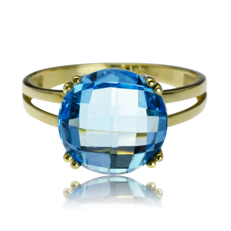 GOLDIE Zlatý prsteň Ice blue LRG489.ST GOLDIE Zlatý prsteň Ice blue LRG489.ST