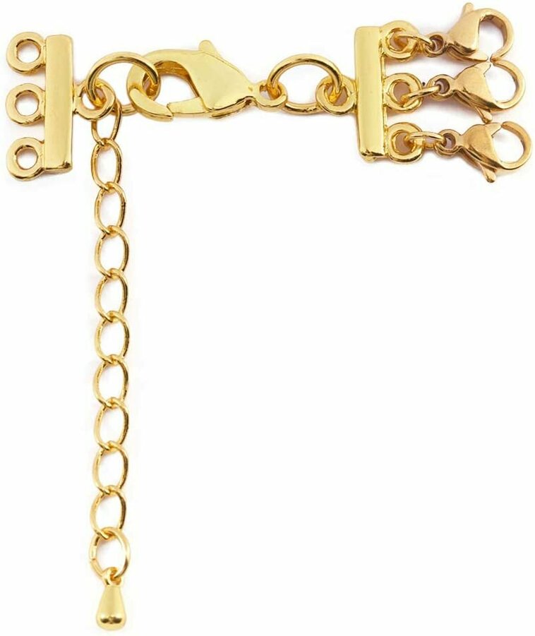GOLDIE Zlatý trojradový náhrdelník Layered LNL229.SP