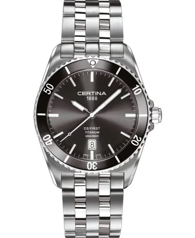 Hodinky pánske CERTINA DS FIRST CERAMIC TITANIUM - Diver‘s 200m Hodinky pánske CERTINA DS FIRST CERAMIC TITANIUM - Diver‘s 200m