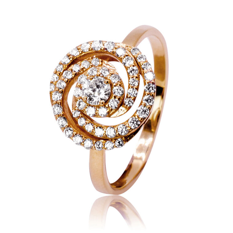 Luxusný diamantový prsteň Gloria pink LRG777.WS