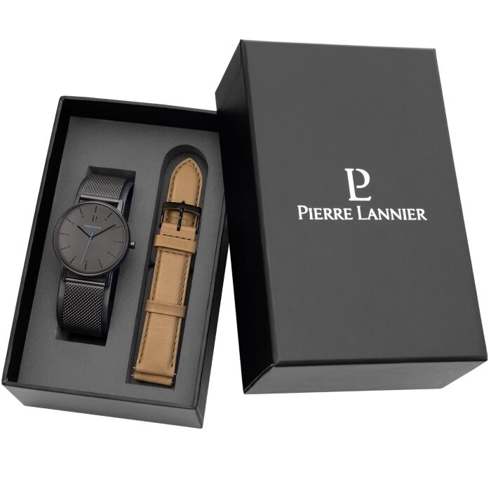 Pierre Lannier pánske hodinky CITYLINE set s koženým remienkom 370D438 W269.PLX