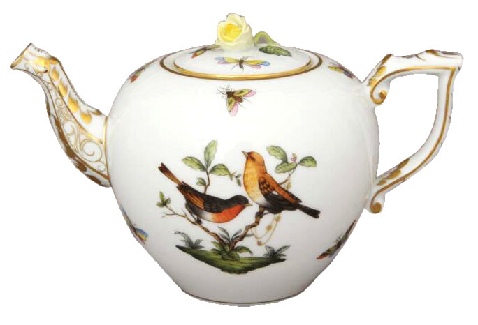 Porcelánová konvička na čaj vzor Rothschild HP097.RO