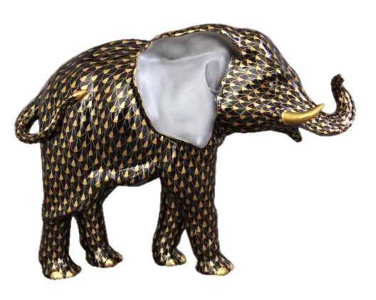Porcelánová soška slon HP112.VHNOR