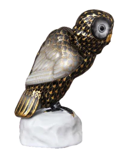 Porcelánová soška sova HP076.VHNOR Porcelánová soška sova HP076.VHNOR