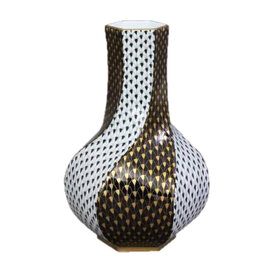 Porcelánová váza vzor fishscale HP111.VHVT1