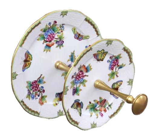 Porcelánový dvojpochodový podnos vzor Queen Victoria HP116.VBO Porcelánový dvojpochodový podnos vzor Queen Victoria HP116.VBO