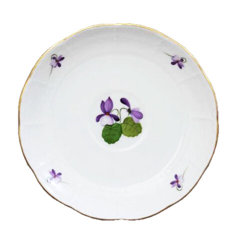 Porcelánový set šálok s podšálkami 2 kusy vzor Violet HP136.VIOLET