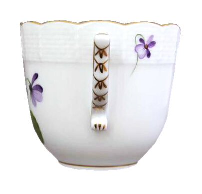 Porcelánový set šálok s podšálkami 2 kusy vzor Violet HP136.VIOLET