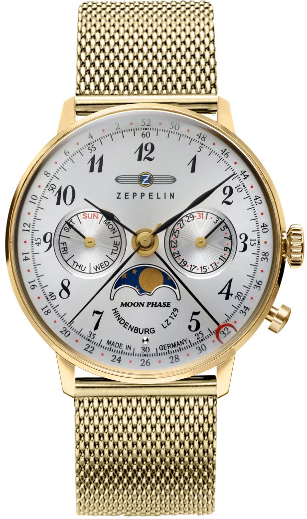Zeppelin dámske hodinky Zeppelin LZ 129 Hindenburg Moonphase 7039M-1 W133.ZPX Zeppelin dámske hodinky Zeppelin LZ 129 Hindenburg Moonphase 7039M-1 W133.ZPX