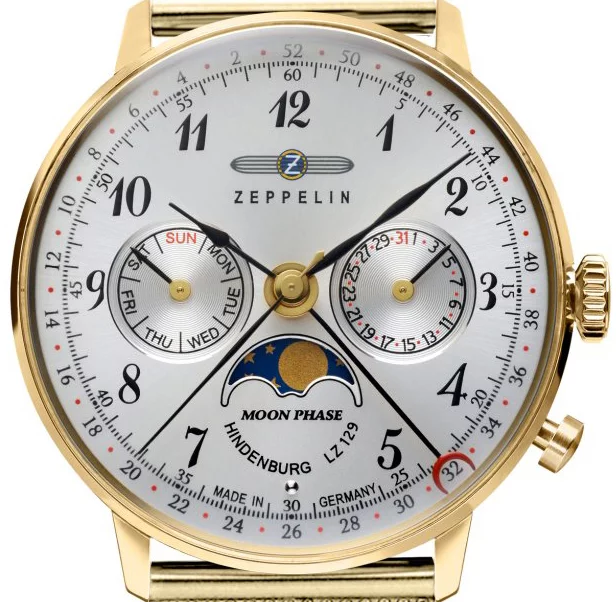 Zeppelin dámske hodinky Zeppelin LZ 129 Hindenburg Moonphase 7039M-1 W133.ZPX Zeppelin dámske hodinky Zeppelin LZ 129 Hindenburg Moonphase 7039M-1 W133.ZPX
