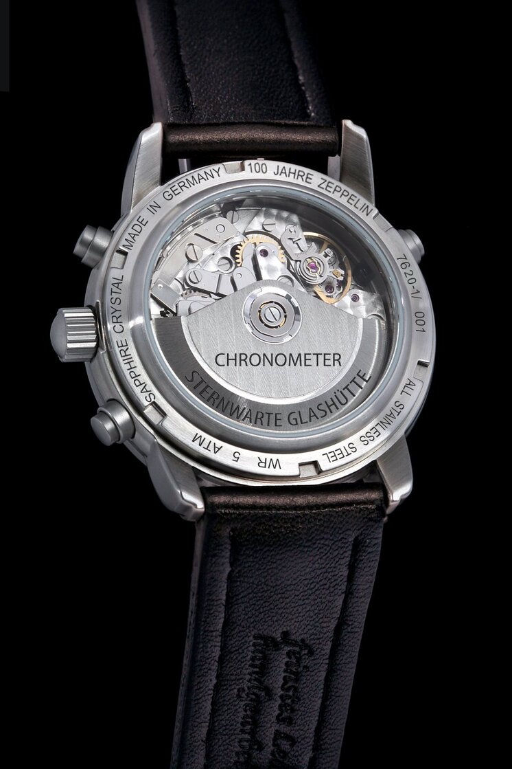 Zeppelin pánske hodinky Chronometer Glashuette Observatory 7620-1 W034.ZPX