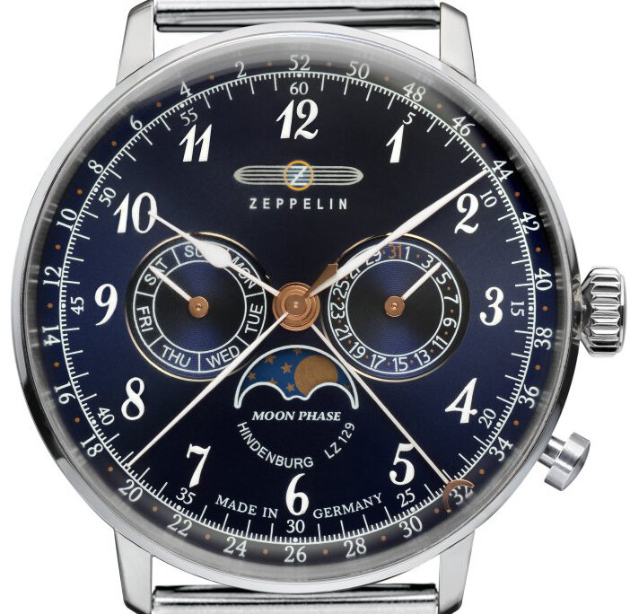 Zeppelin pánske hodinky LZ 129 Hindenburg Moonphase 7036M-3 W124.ZPX