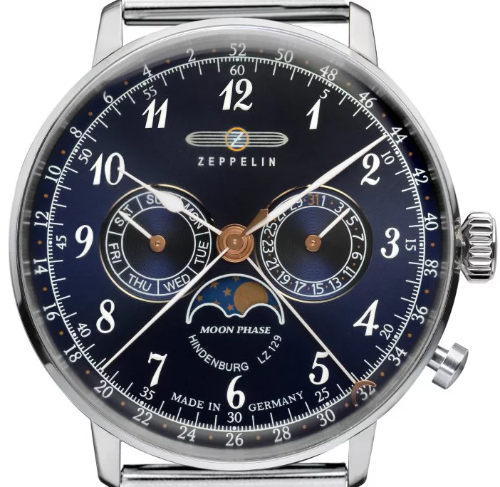 Zeppelin pánske hodinky LZ 129 Hindenburg Moonphase 7036M-3 W124.ZPX Zeppelin pánske hodinky LZ 129 Hindenburg Moonphase 7036M-3 W124.ZPX