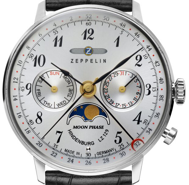 Zeppelin pánske hodinky LZ 129 Hindenburg Moonphase 7037-1 W125.ZPX