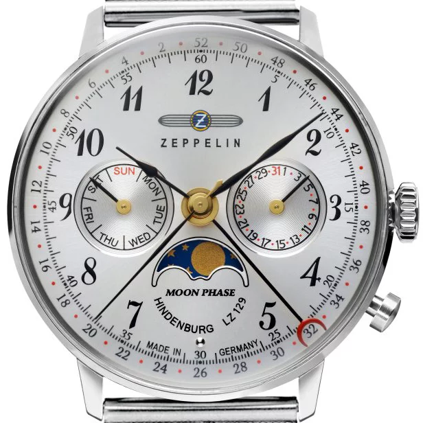 Zeppelin pánske hodinky LZ 129 Hindenburg Moonphase 7037M-1 W127.ZPX Zeppelin pánske hodinky LZ 129 Hindenburg Moonphase 7037M-1 W127.ZPX
