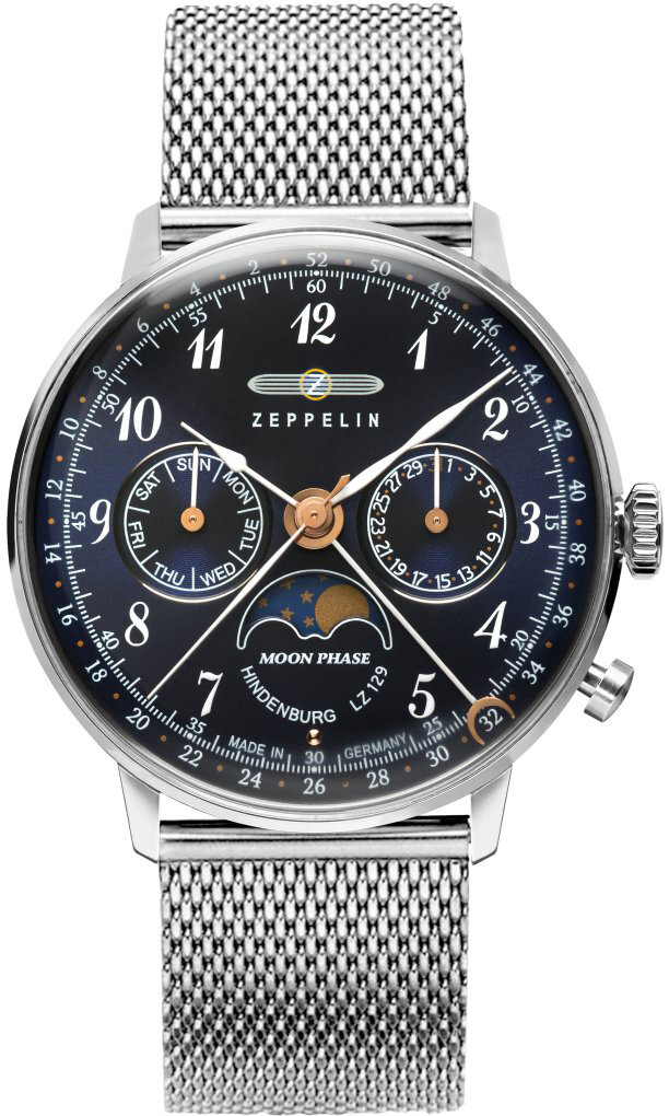 Zeppelin pánske hodinky LZ 129 Hindenburg Moonphase 7037M-3 W128.ZPX