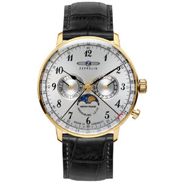 Zeppelin pánske hodinky LZ 129 Hindenburg Moonphase 7038-1 W129.ZPX
