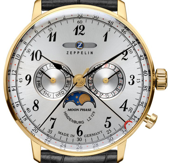 Zeppelin pánske hodinky LZ 129 Hindenburg Moonphase 7038-1 W129.ZPX