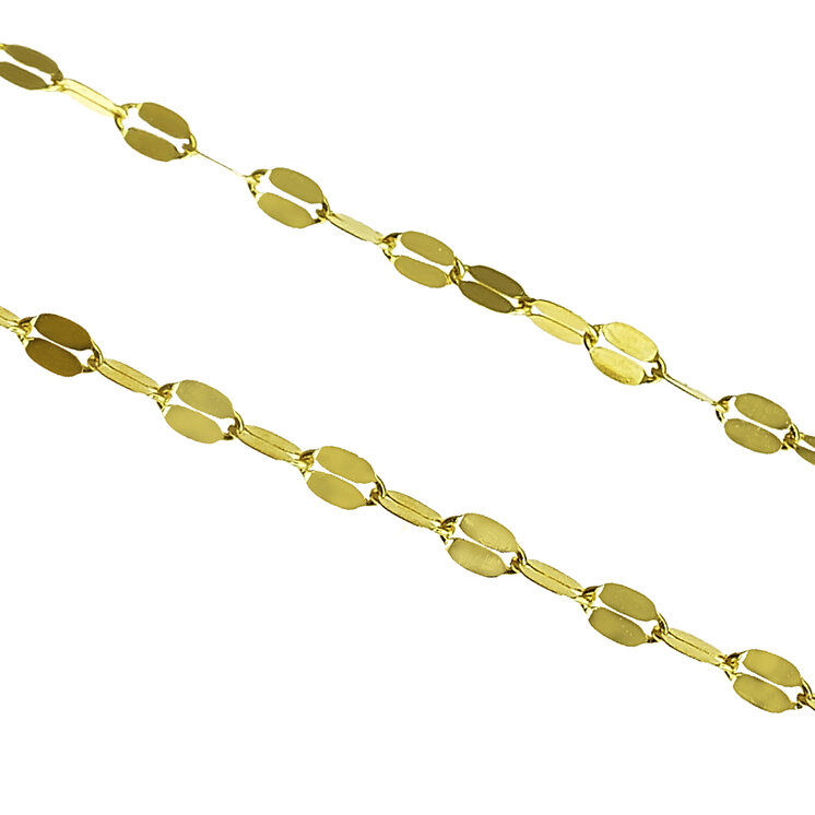 Zlatá retiazka Rolo, 45 cm
