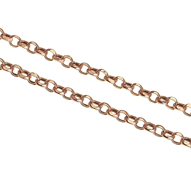 Zlatá retiazka Rolo, 50cm LCH122.GOB