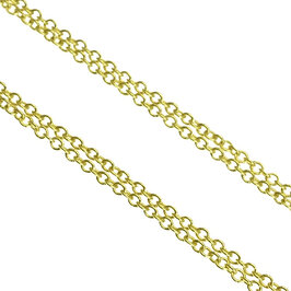 Zlatá retiazka Rolo double, 45cm LCH110.MOB