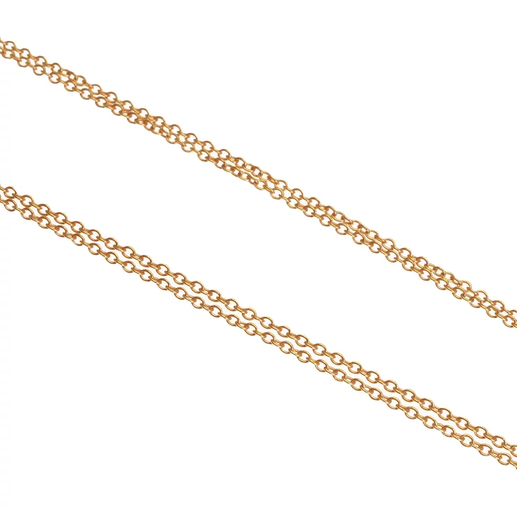 Zlatá retiazka Rolo double rose LCH112.MOB