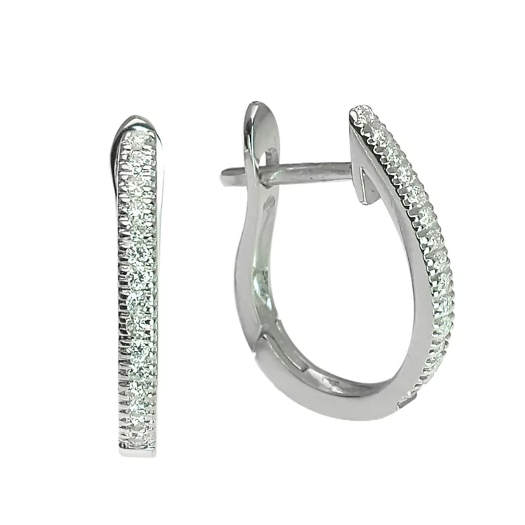 Zlaté náušnice Moraglione 1922 s diamantmi Zlaté náušnice Moraglione 1922 s diamantmi