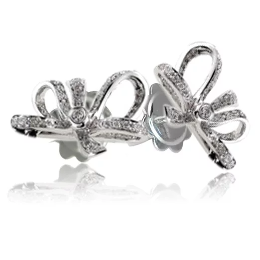 Zlaté náušnice Moraglione 1922 s diamantmi Zlaté náušnice Moraglione 1922 s diamantmi