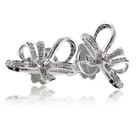 Zlaté náušnice Moraglione 1922 s diamantmi Zlaté náušnice Moraglione 1922 s diamantmi