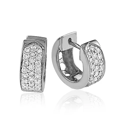 Zlaté náušnice Moraglione 1922 s diamantmi Zlaté náušnice Moraglione 1922 s diamantmi