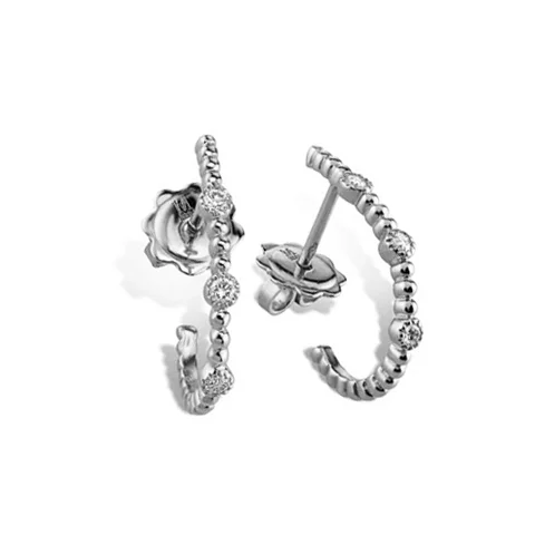 Zlaté náušnice Moraglione 1922 s diamantmi Zlaté náušnice Moraglione 1922 s diamantmi