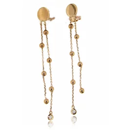 Zlaté náušnice Moraglione 1922 s diamantmi Zlaté náušnice Moraglione 1922 s diamantmi