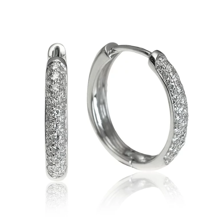 Zlaté náušnice Moraglione 1922 s diamantmi Zlaté náušnice Moraglione 1922 s diamantmi
