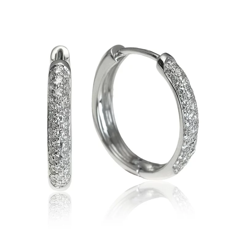 Zlaté náušnice Moraglione 1922 s diamantmi Zlaté náušnice Moraglione 1922 s diamantmi