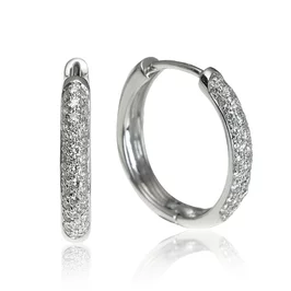 Zlaté náušnice Moraglione 1922 s diamantmi Zlaté náušnice Moraglione 1922 s diamantmi