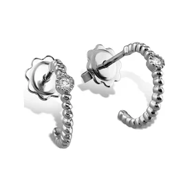 Zlaté náušnice Moraglione 1922 s diamantmi Zlaté náušnice Moraglione 1922 s diamantmi