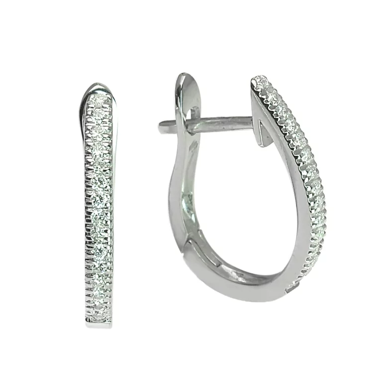 Zlaté náušnice Moraglione 1922 s diamantmi Zlaté náušnice Moraglione 1922 s diamantmi