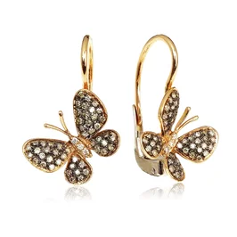 Zlaté náušnice Moraglione 1922 s diamantmi Butterfly Zlaté náušnice Moraglione 1922 s diamantmi Butterfly