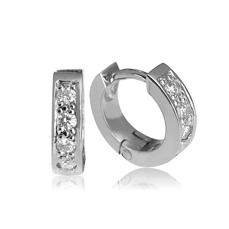 Zlaté náušnice s diamantmi Zlaté náušnice s diamantmi