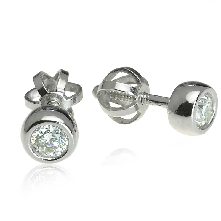 Zlaté náušnice s diamantmi Zlaté náušnice s diamantmi